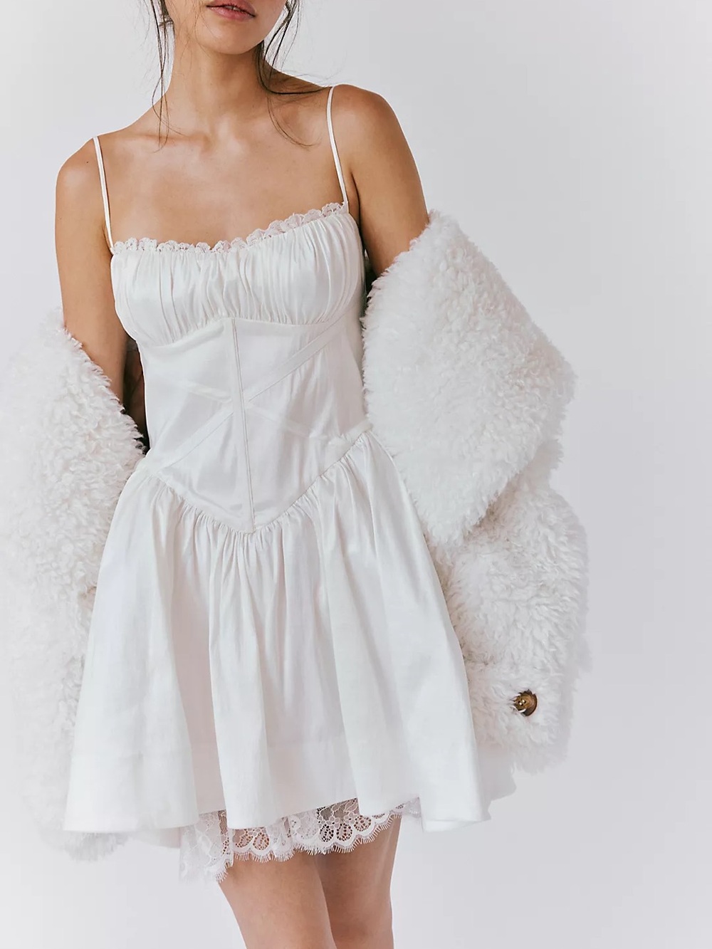 For Love & Lemons Evelyn Mini Dress Size 4